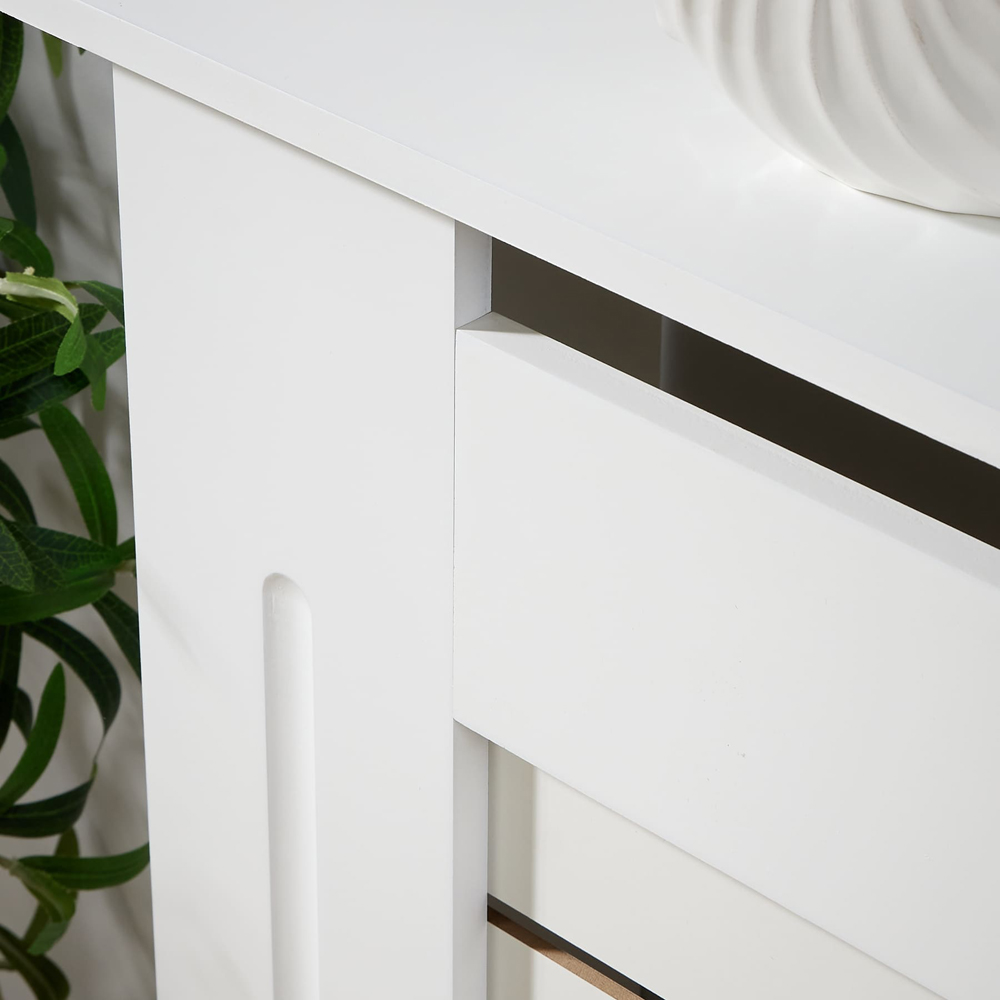 Home Source York White Radiator Cover Large Image 4