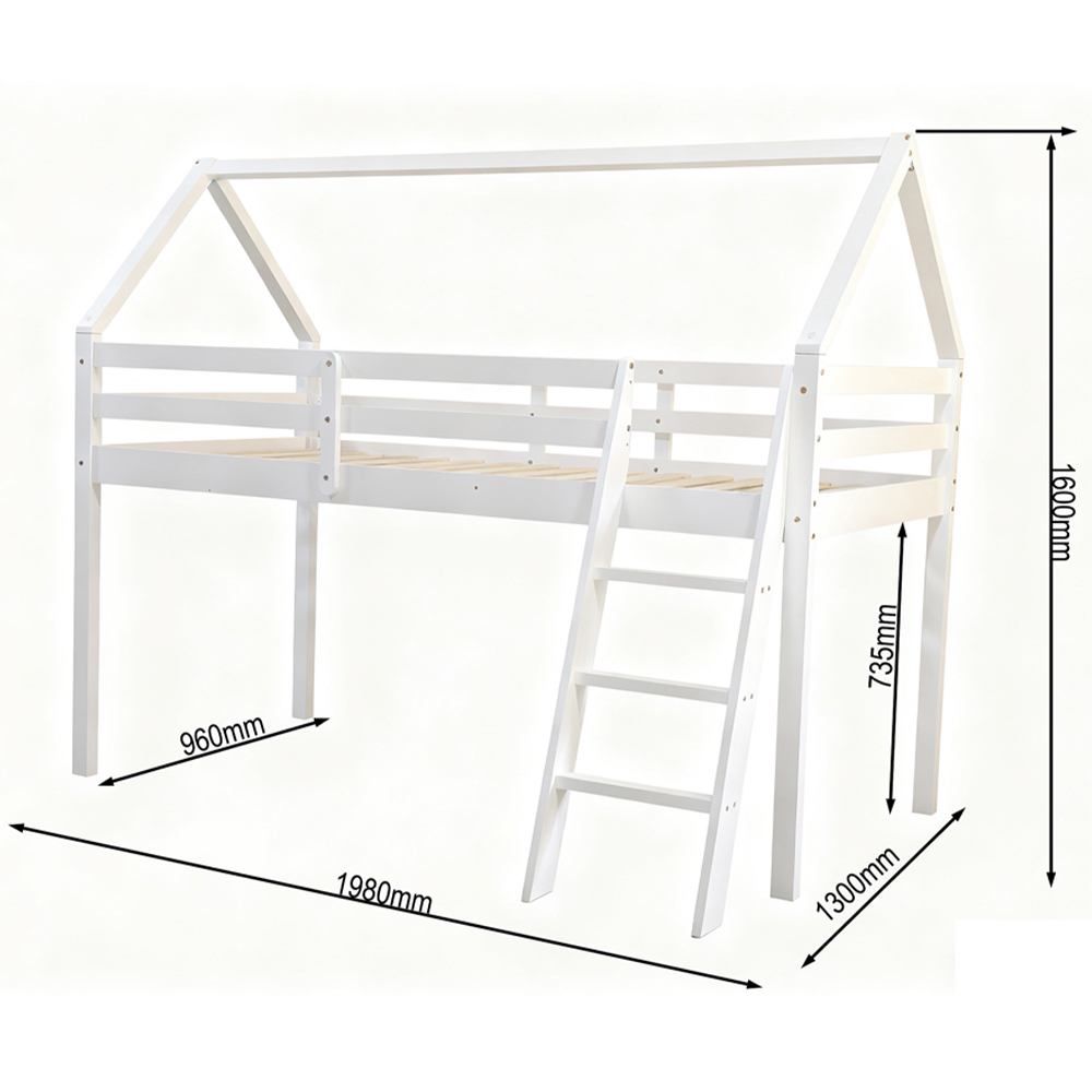 Kidsaw Jinsen Mid Sleeper Single Bed Image 6