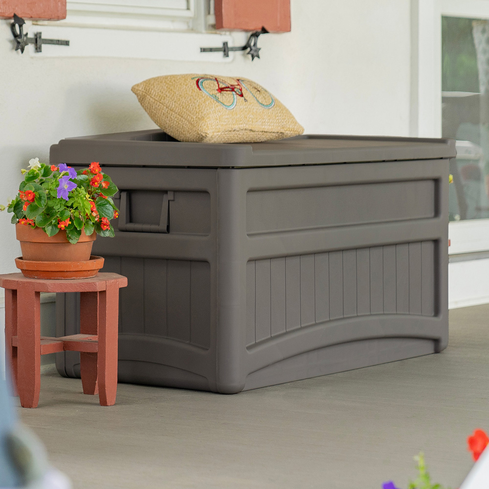 Suncast Dakota 276L Stone Grey Storage Box Image 3