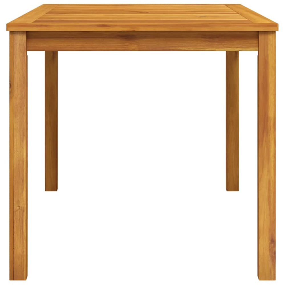 Walplus Medium Solid Acacia Wood Garden Table Image 4