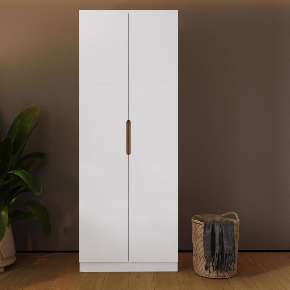FWStyle Veloce 2 Door White Gloss Wardrobe Image 5