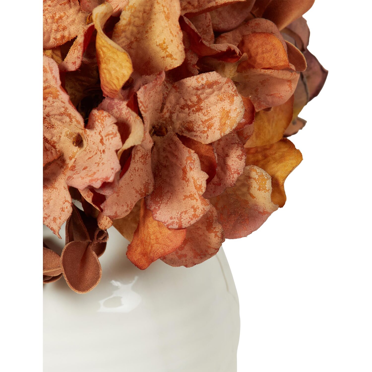 Burnt Orange Hydrangea Vase Arrangement - Burnt Orange Image 3
