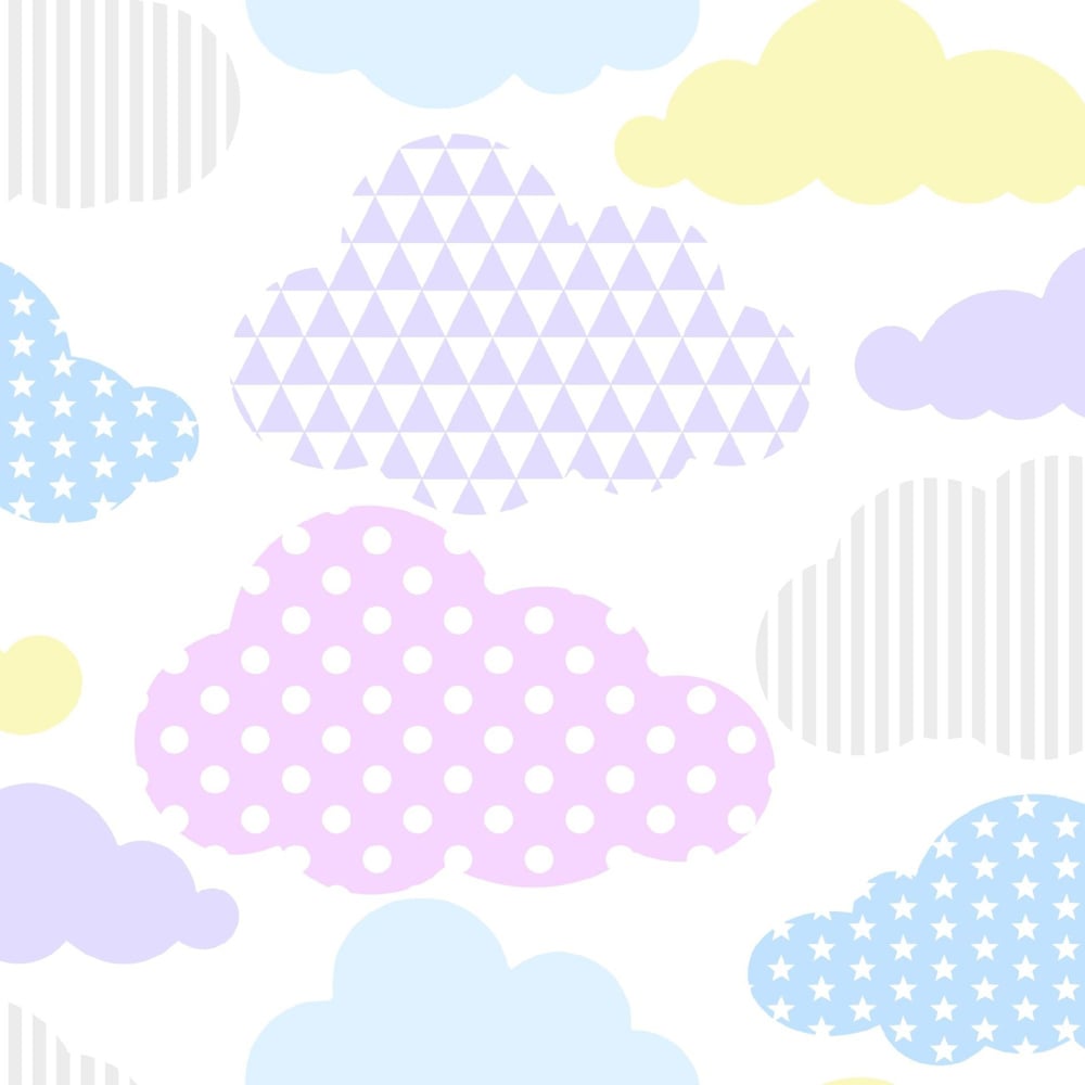Fresco Marshmallow Clouds Wallpaper Image 1