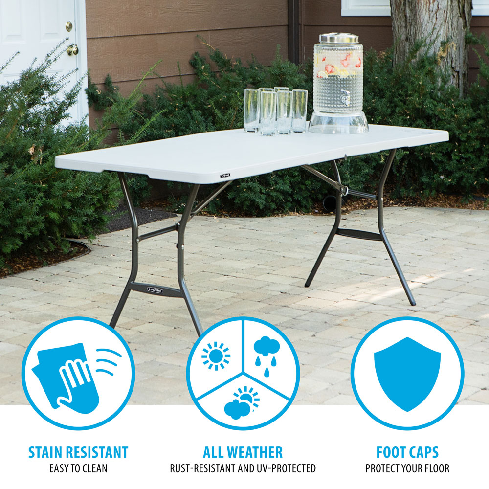 Lifetime Products Fold In Half Light Commercial Table Image 6