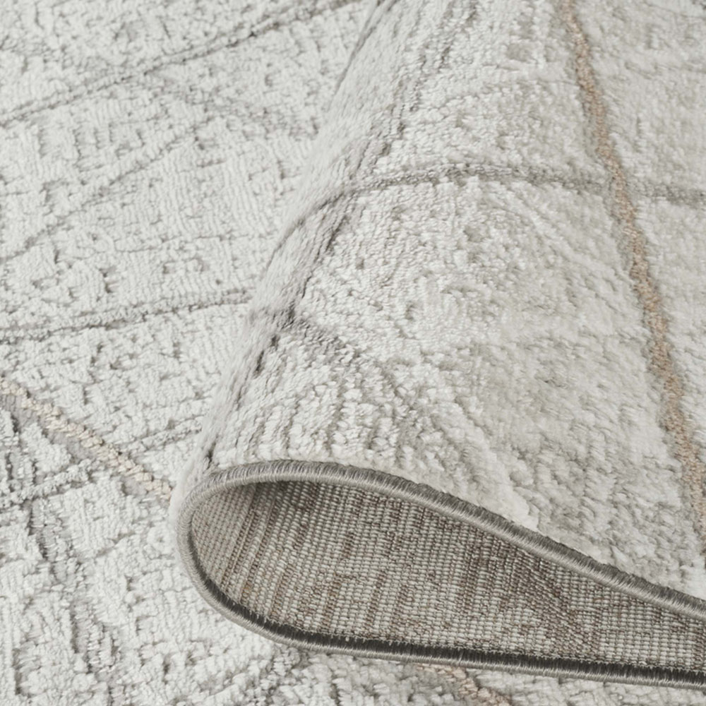 Desire Rugs Perla Grey Modern Abstract Linear Axis Design Rug 60 x 220cm Image 4