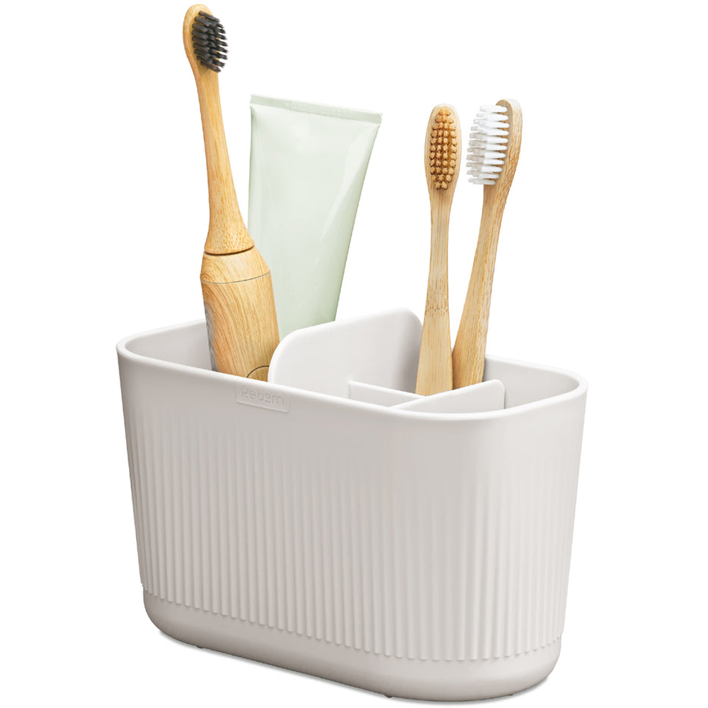 ReBorn Stone Effect Large Recycled Plastic Bathroom Caddy Image 3