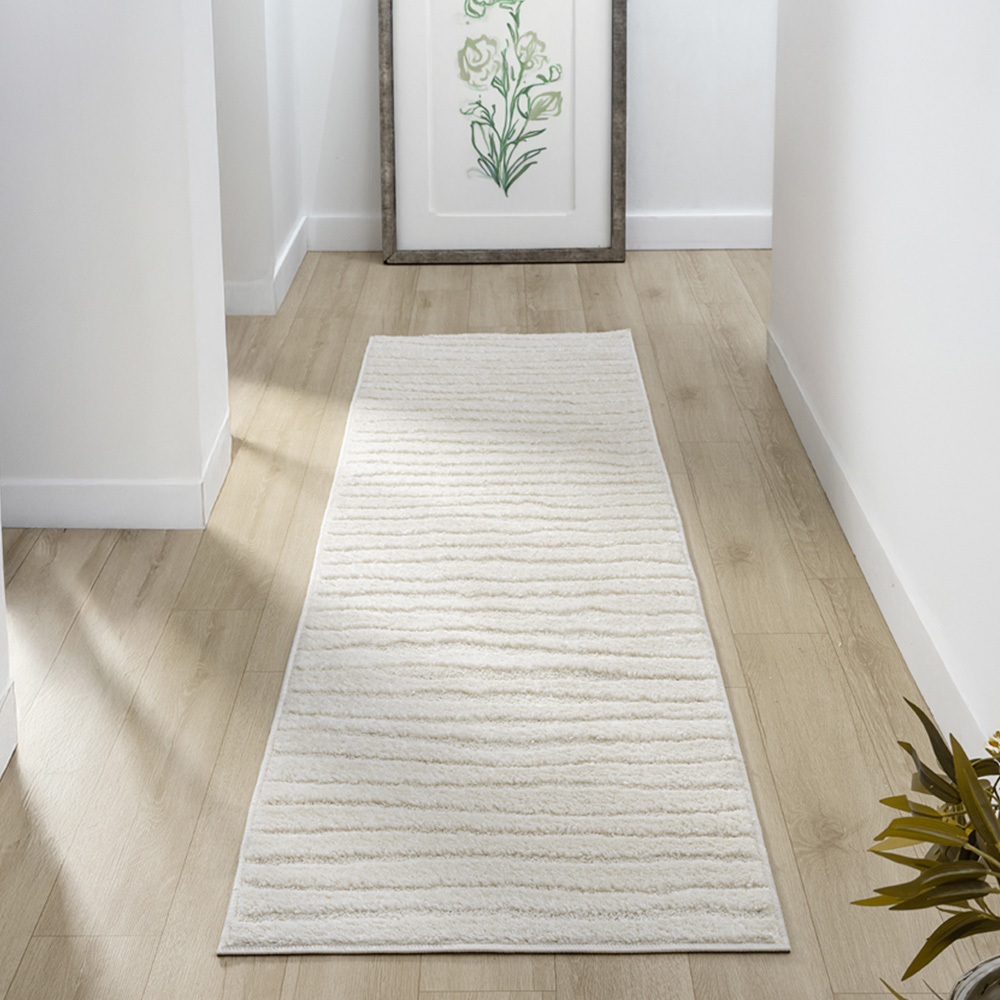 Desire Rugs Aya Cream Embossed Lines Rug 200 x 290cm Image 7