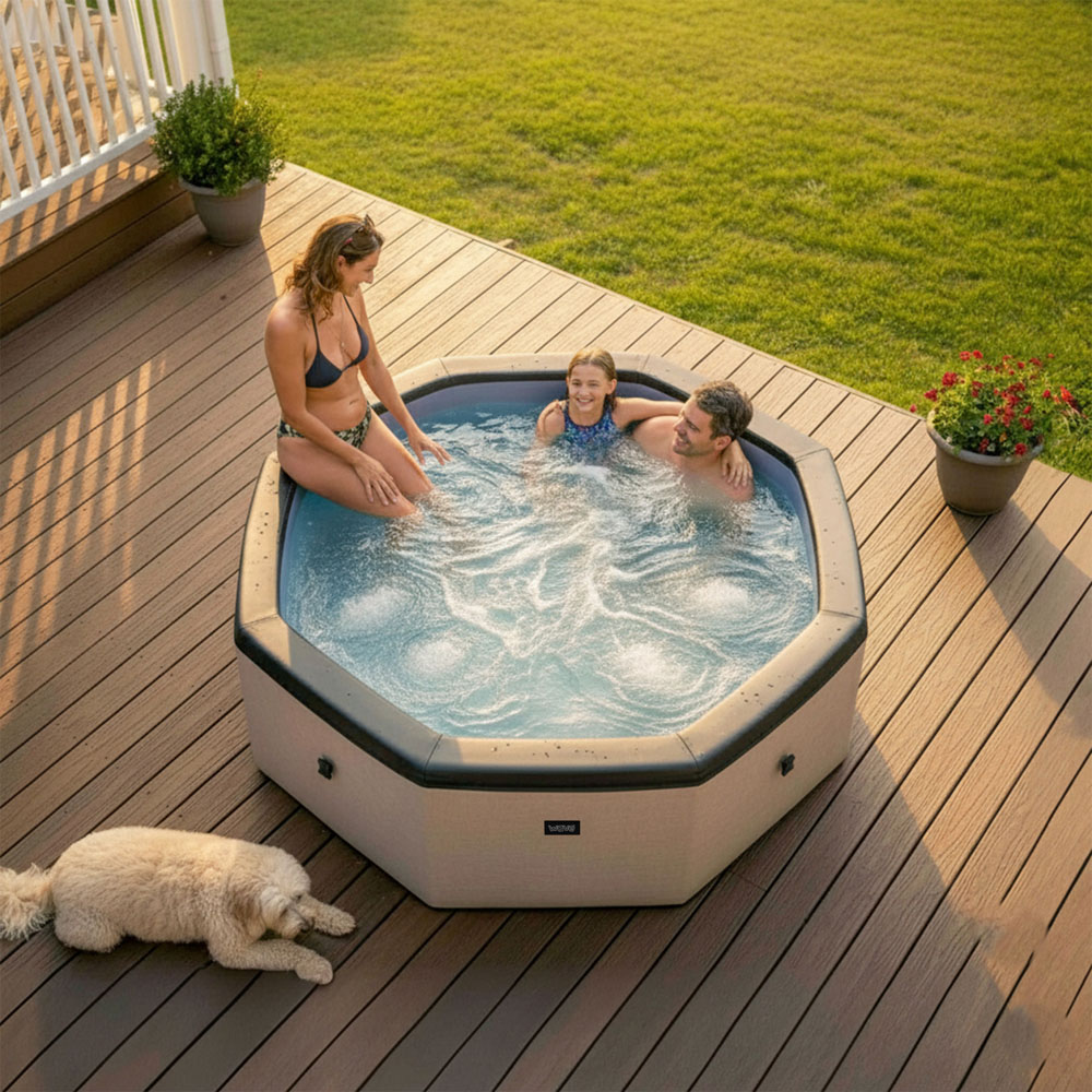 Wave Spas Como 6 Person Flint Grey Eco Foam Hot Tub with EnergySave Bundle Image 4