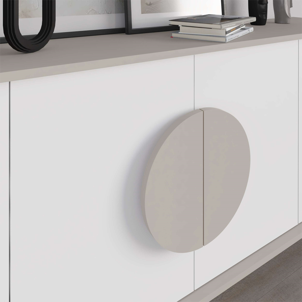 Decortie Gora Sandstone and White Console Sideboard Image 3