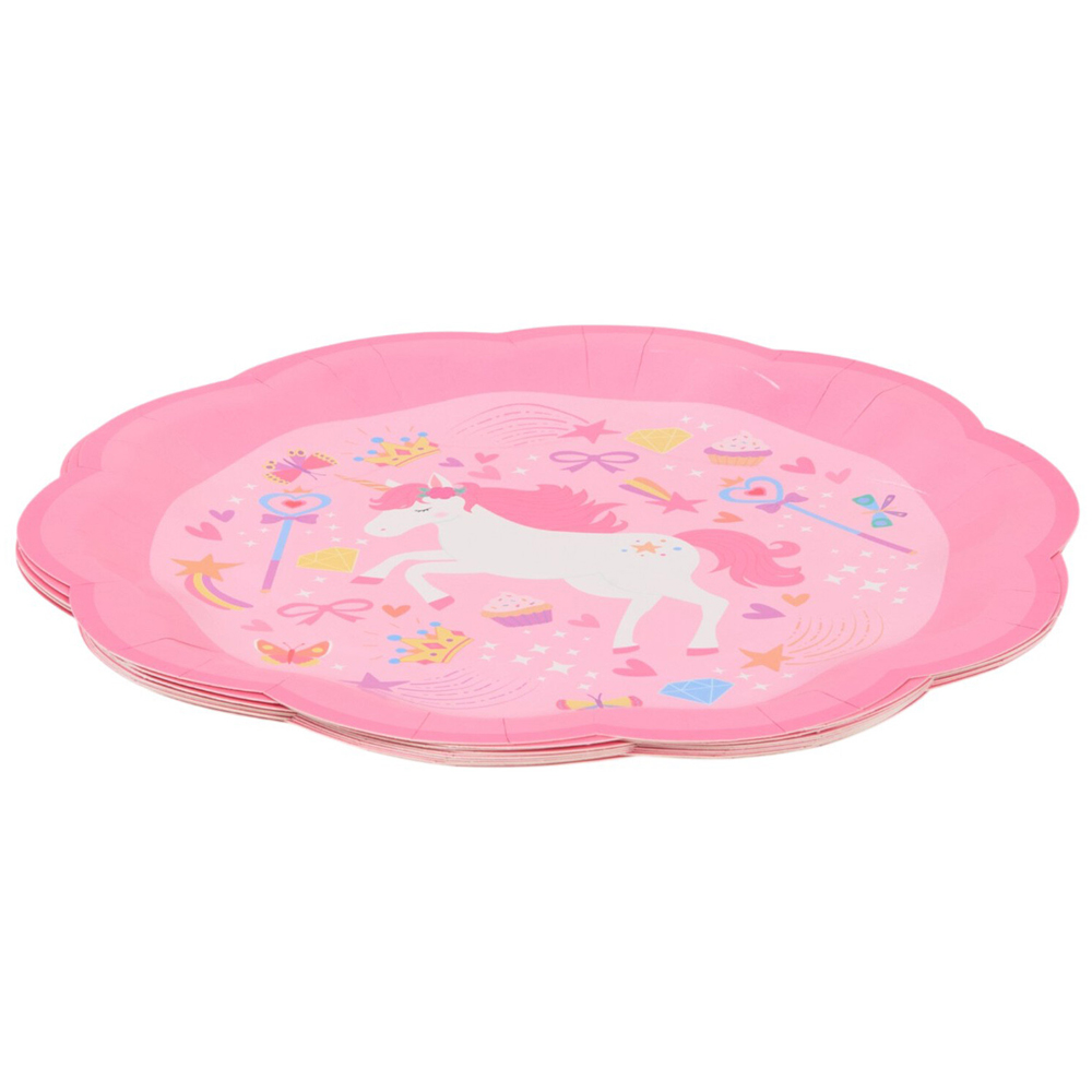 Pack of 10 Unicorn Paper Plates Image 6