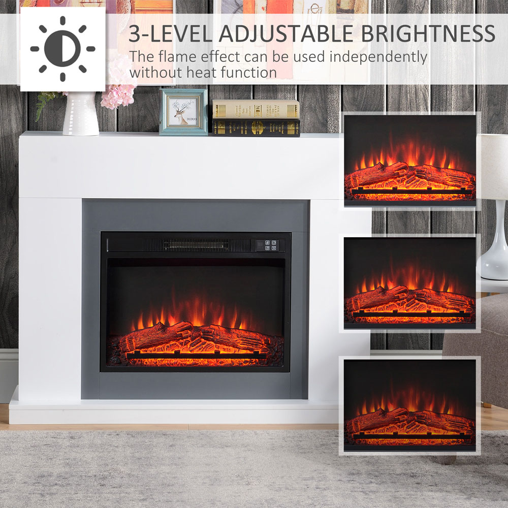 HOMCOM Electric Fireplace Suite with Remote Control 2000W Image 4