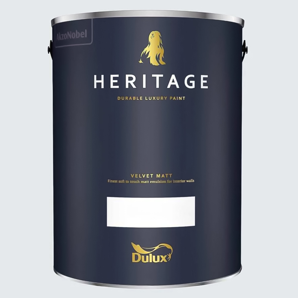 Dulux Heritage Walls and Ceilings Chalk White Velvet Matt Emulsion Paint 5L Image 2