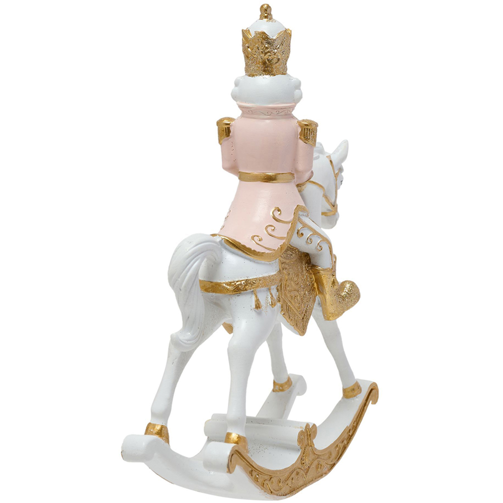 The Christmas Gift Co Pink Nutcracker On A Rocking Horse Image 4