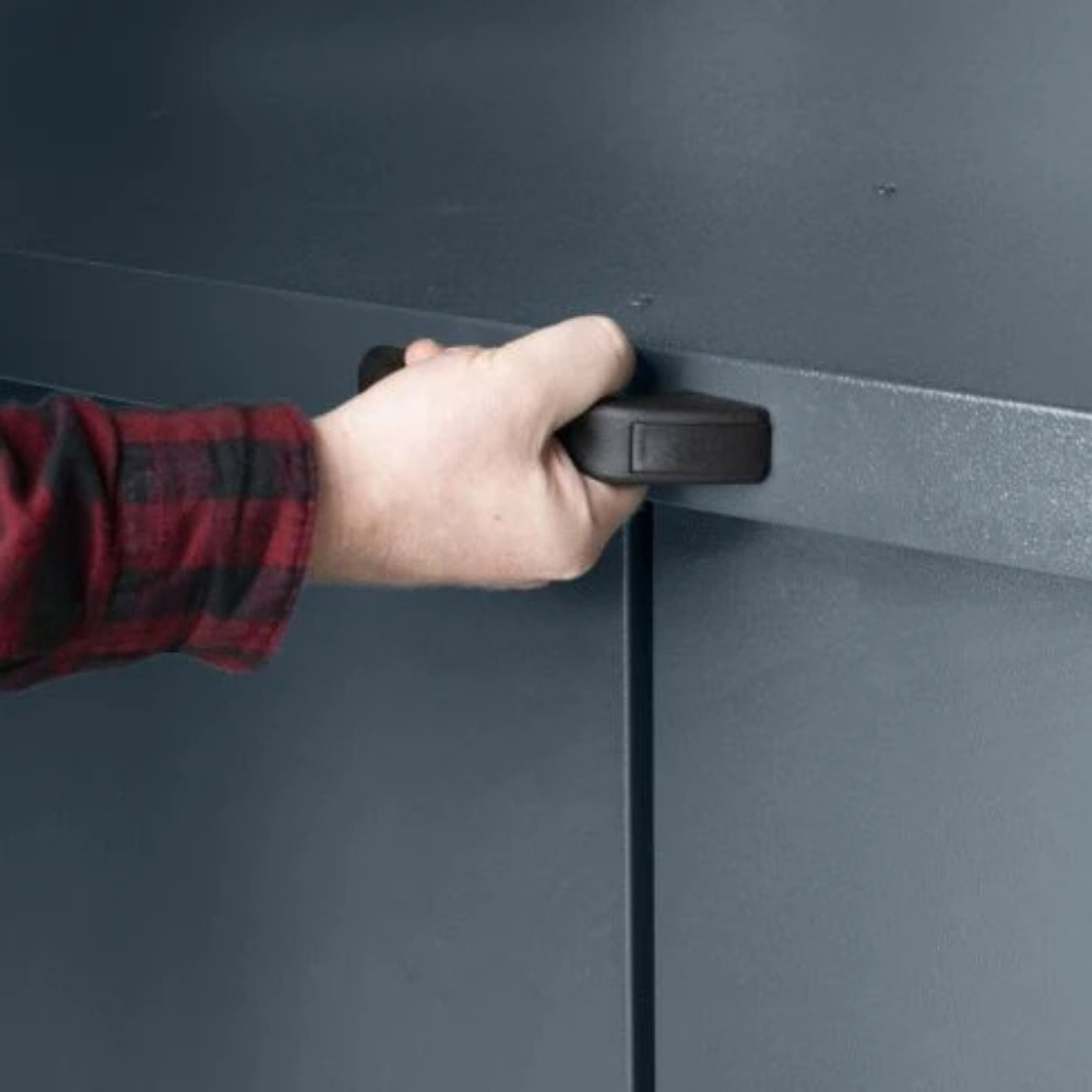 Asgard Access E Plus 8 x 4ft Double Door Grey Garden Shed Image 5