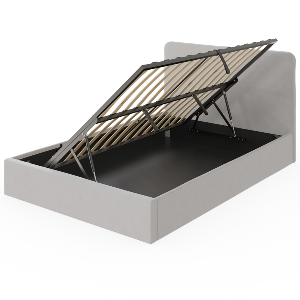 GFW Chiswick Small Double Soft Grey Ottoman Bed with SC Pocket Sprung Mattress Image 5