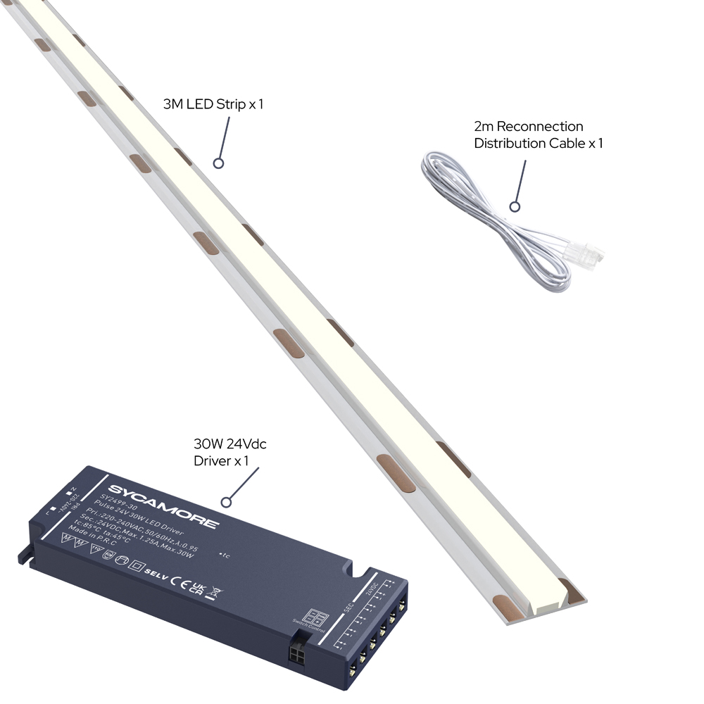 Sorrelis Kepler Smooth Line Natural LED SOB Strip 3m Image 3