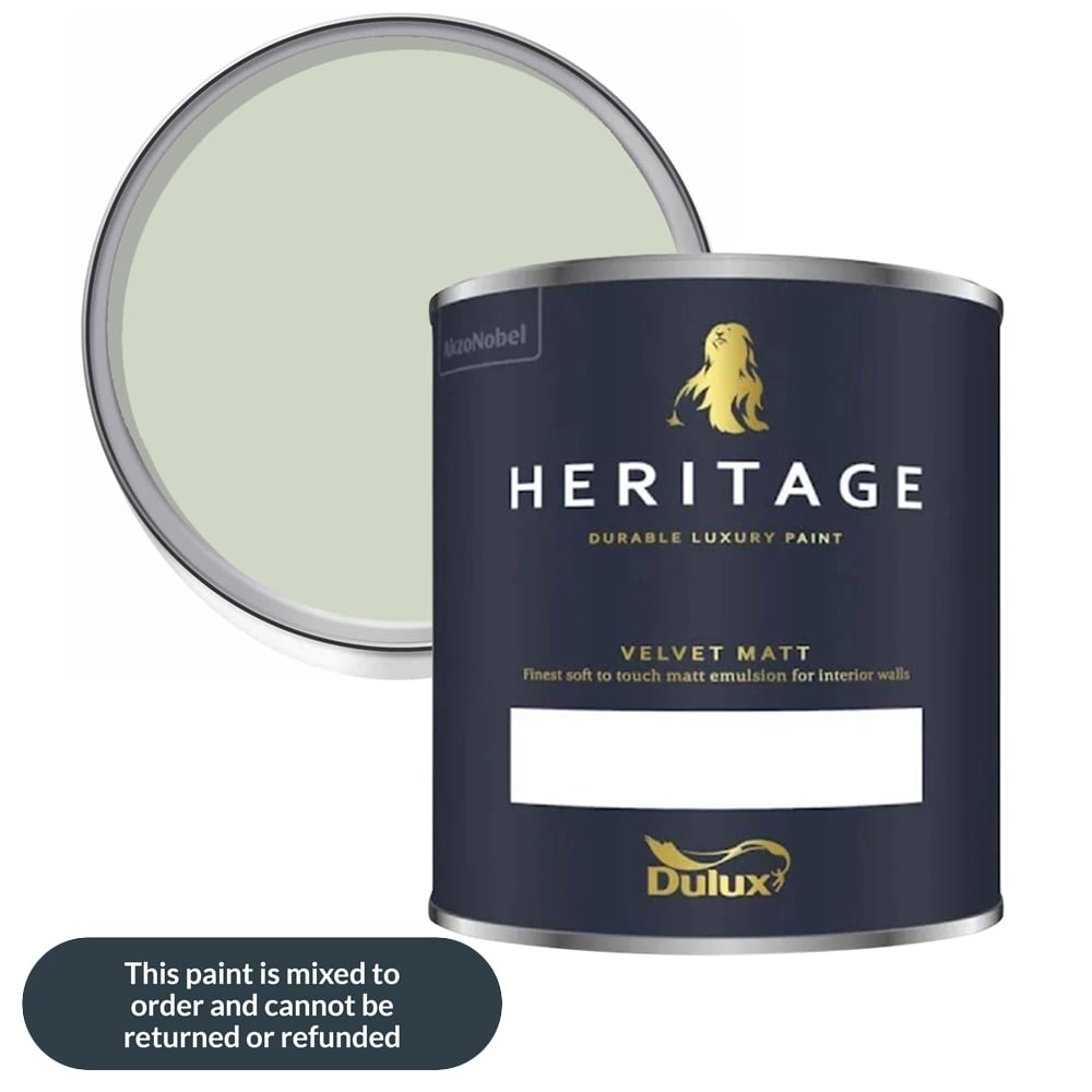 Dulux Heritage Walls and Ceilings DH Pearl Colour Velvet Matt Emulsion Paint 1L Image 1
