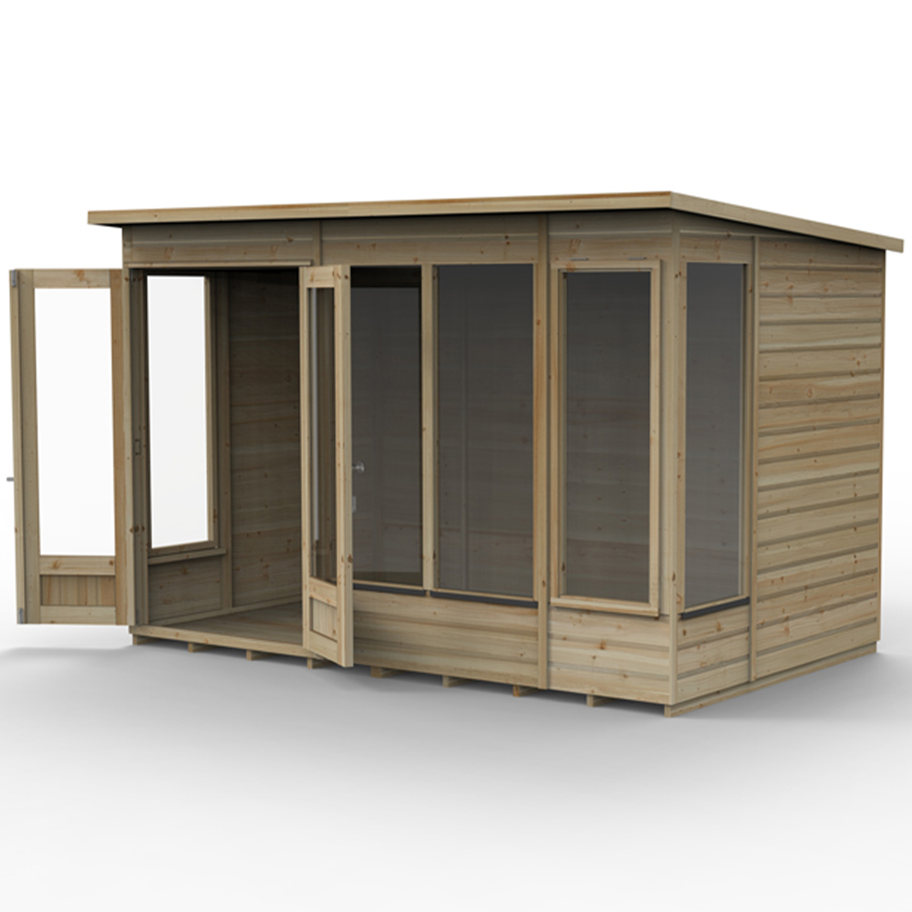 Forest Garden Beckwood 10 x 6ft 2 Opening Apex Summerhouse Image 4