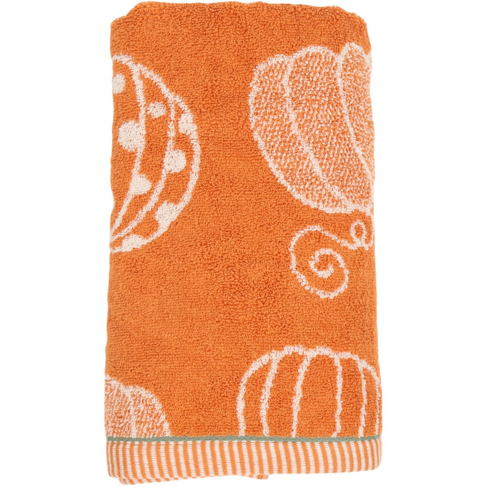 Boho Pumpkin Bath Towel Orange Image 4