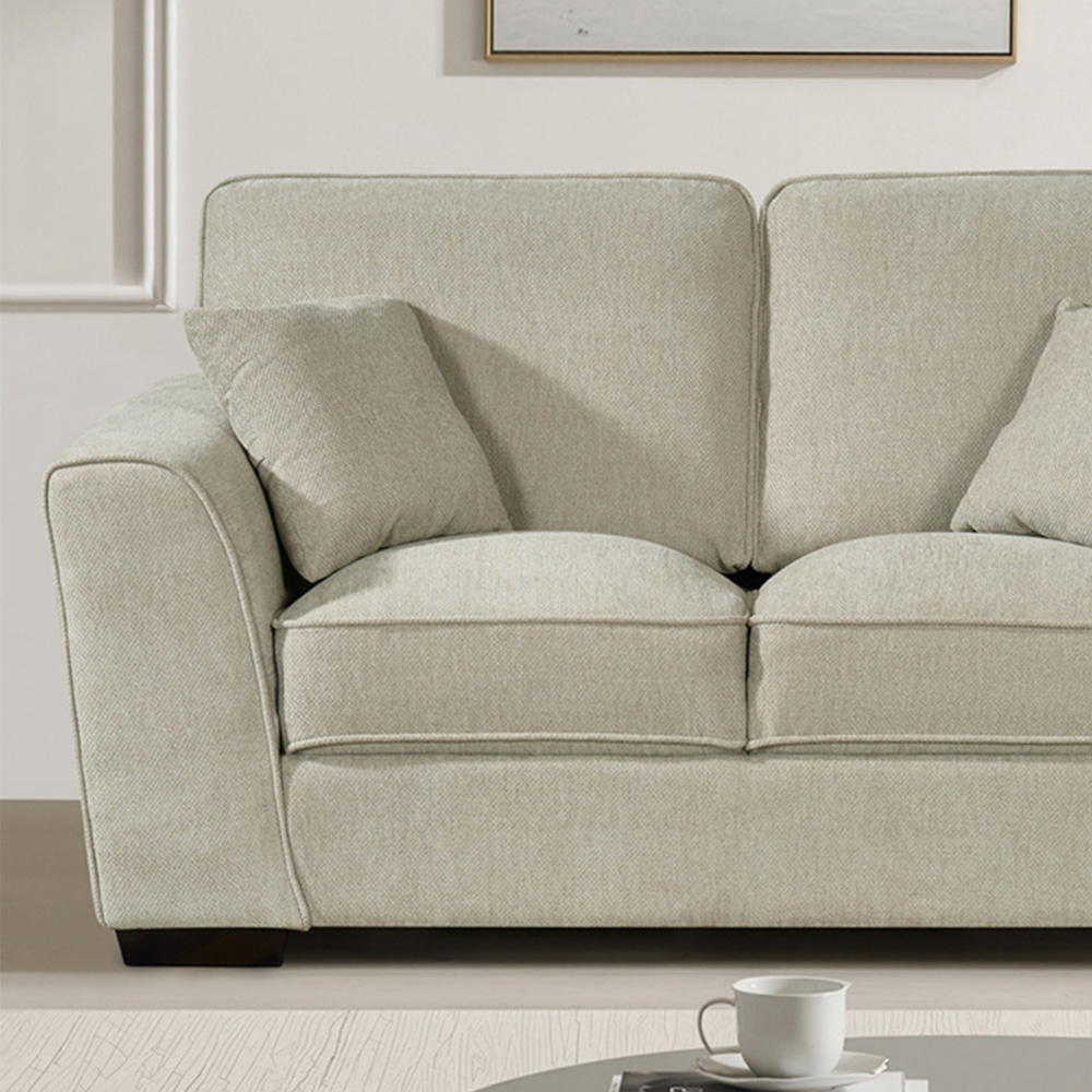 Artemis Home Colman 2 Seater Beige Fabric Sofa Image 2