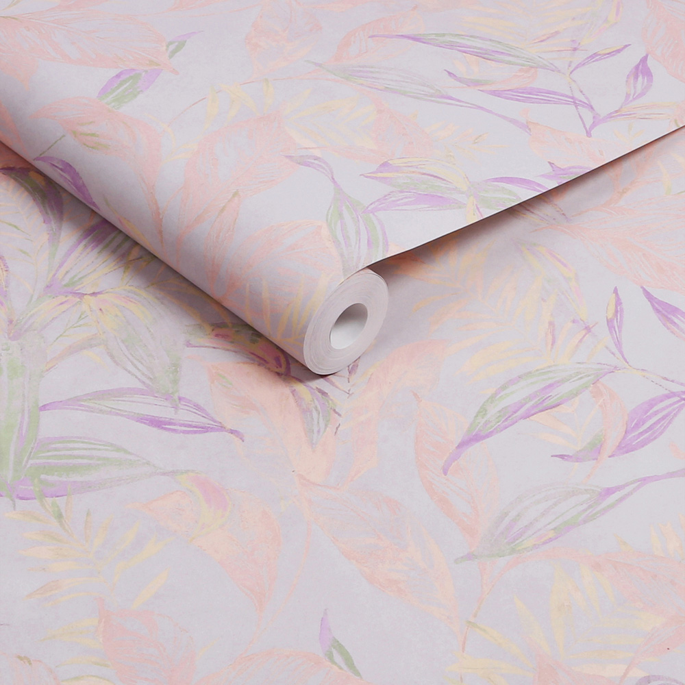 Next Global Garden Palm Lilac Wallpaper Image 2