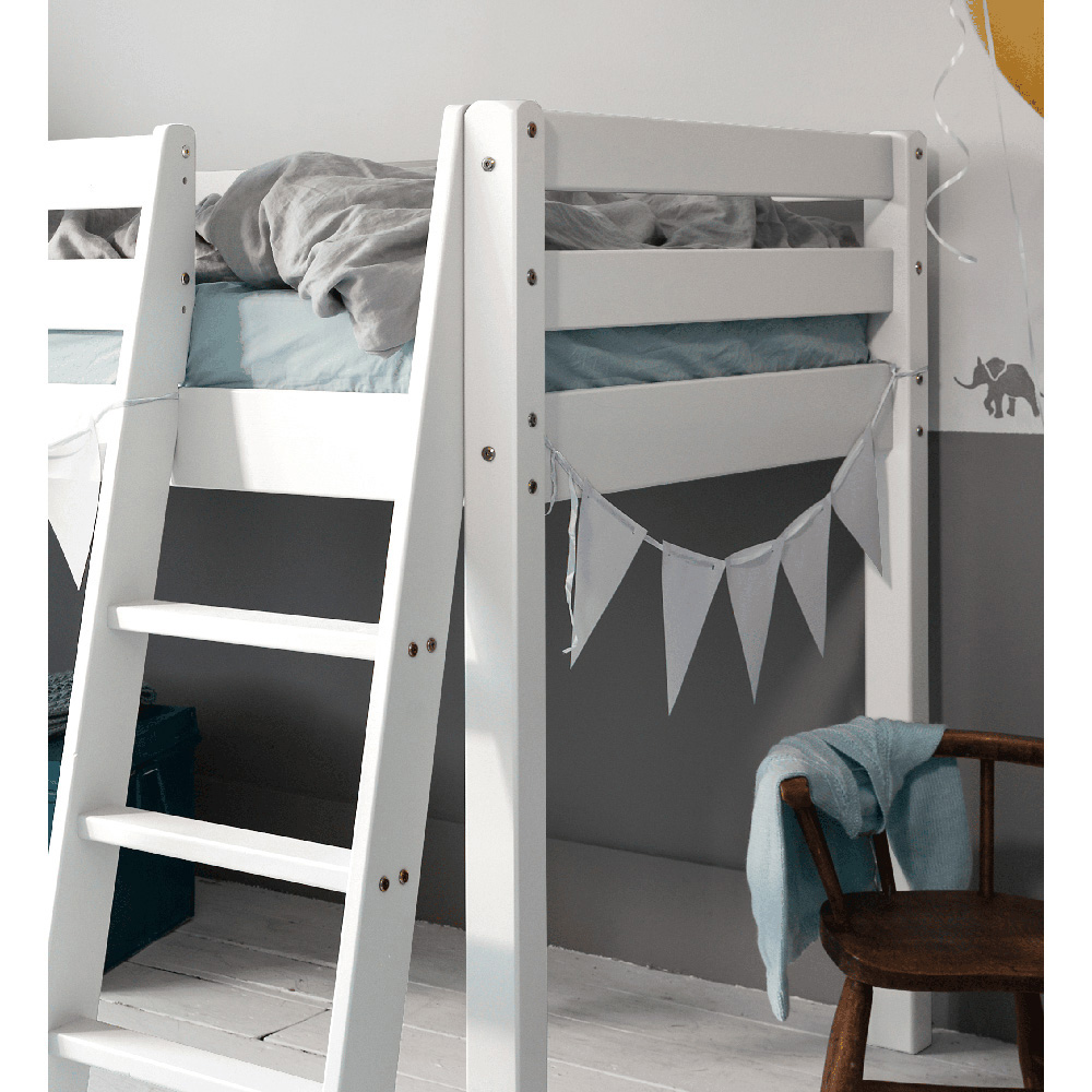 Noa and Nani Ontario White Mid Sleeper Shorty Cabin Bed Image 3