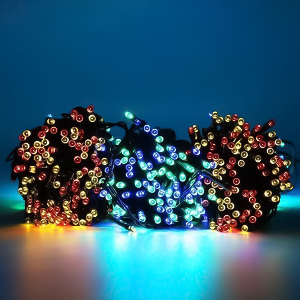 The Christmas Workshop 600 Multicolour LED String Light Image 1