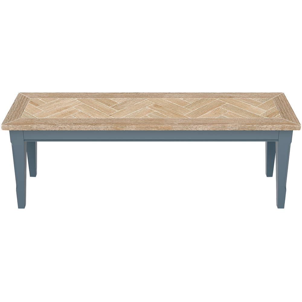 Baumhaus Signature 4 Seater Blue Dining Bench Image 3