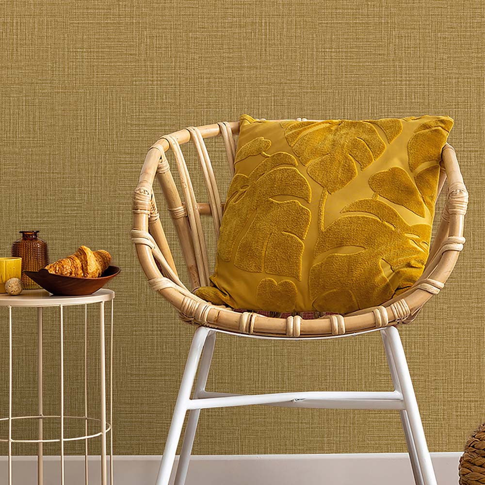 Belgravia Decor Zambaiti Parati Marrakech Small Ochre Wallpaper Image 2