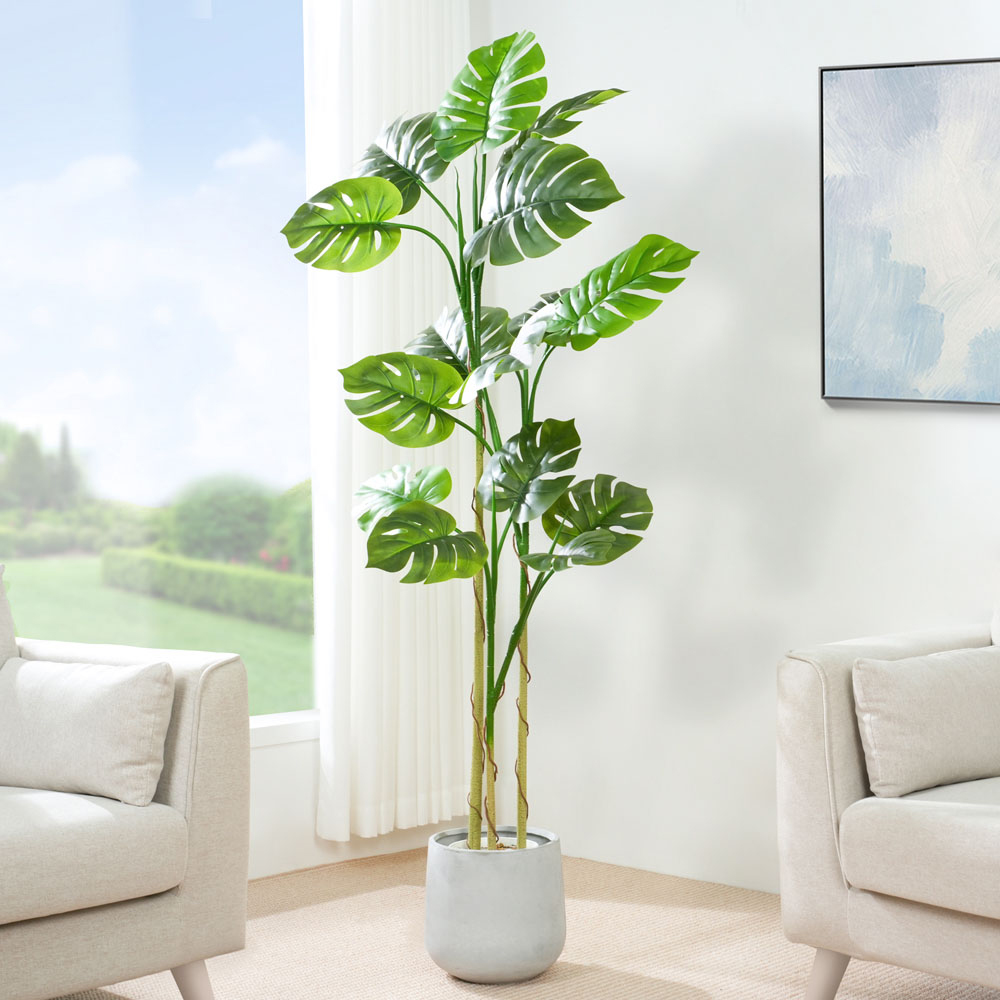Monstera Tree Indoor Artificial Plant 160cm Image 2