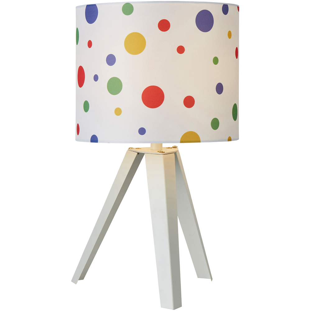 Glow White Dots Tripod Table Light Image 3