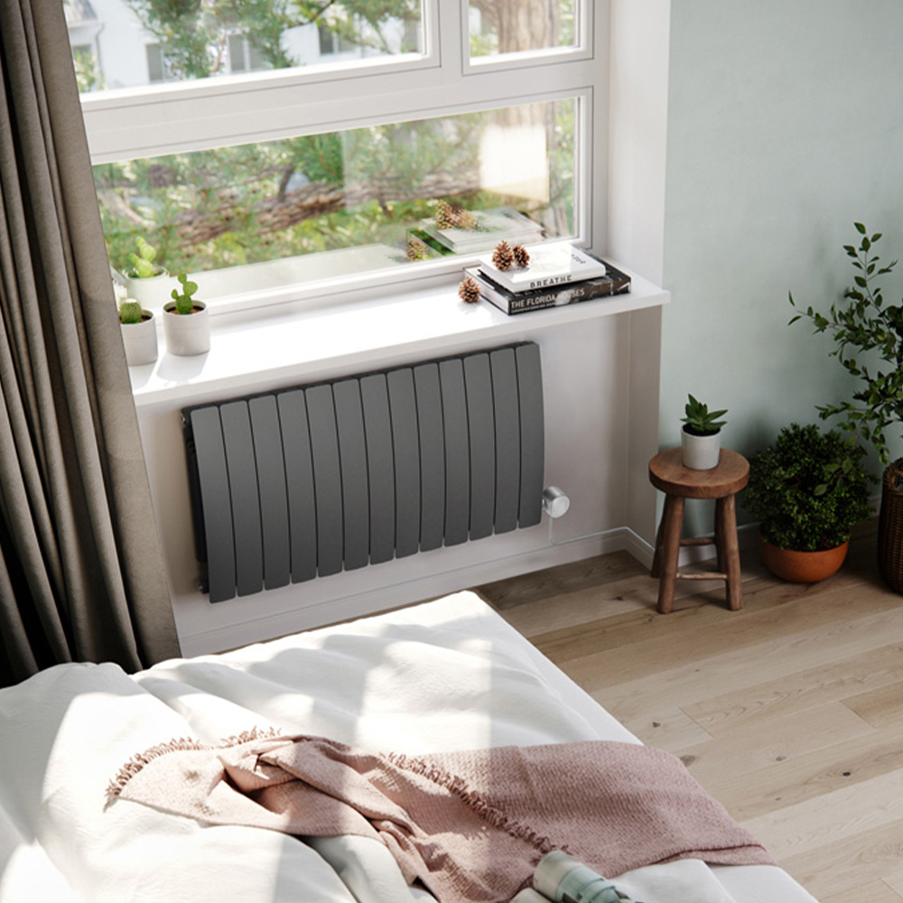 Terma Bergamo Wi-Fi Graphite Grey Electric Radiator 1500W 590 x 1040mm Image 2
