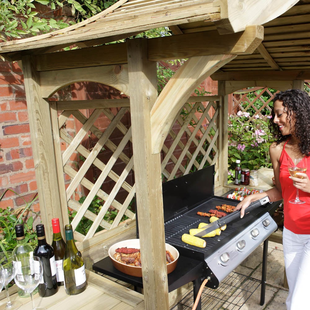Rowlinson Wooden Party Arbour Image 6
