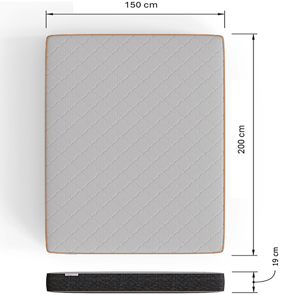 GFW King Size White Faux Leather End Lift Ottoman Bed with Bonnell Mattress Image 9