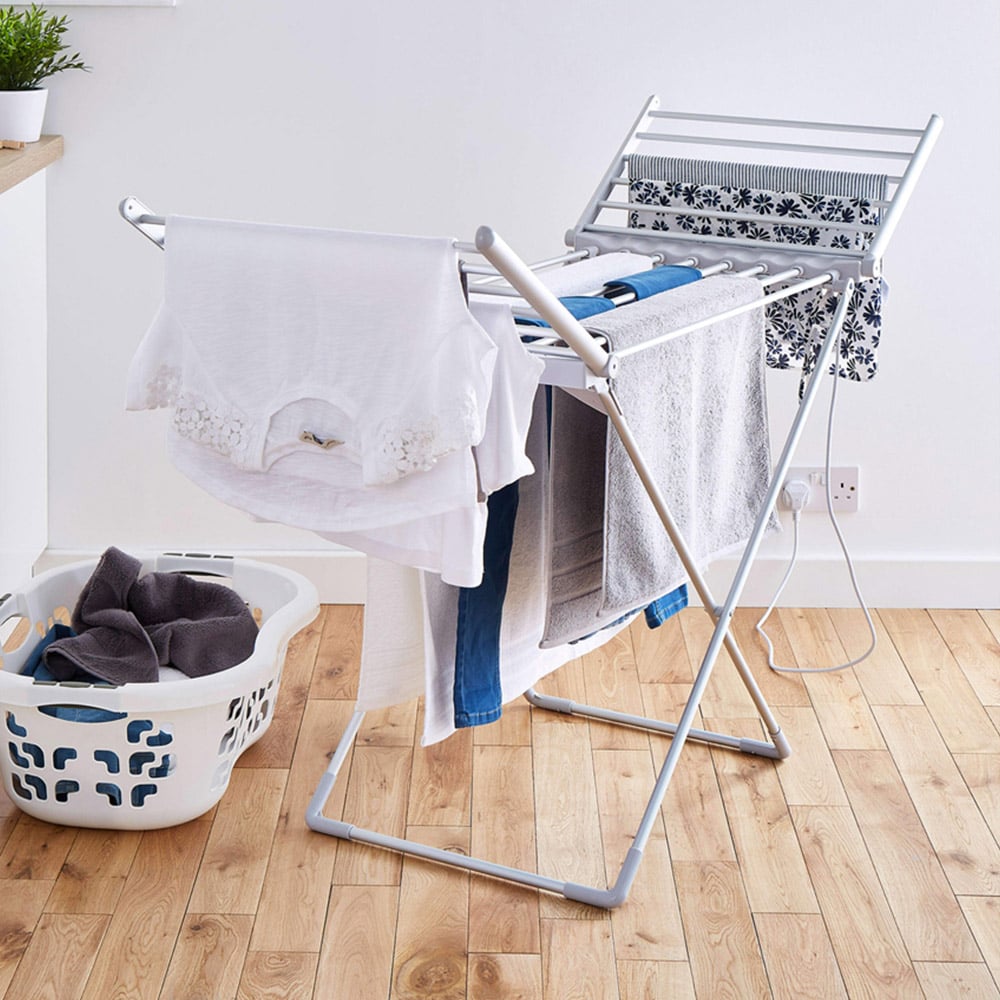 Tower 2 Winged Foldable Heated Electric Clothes Airer 147cm Image 7