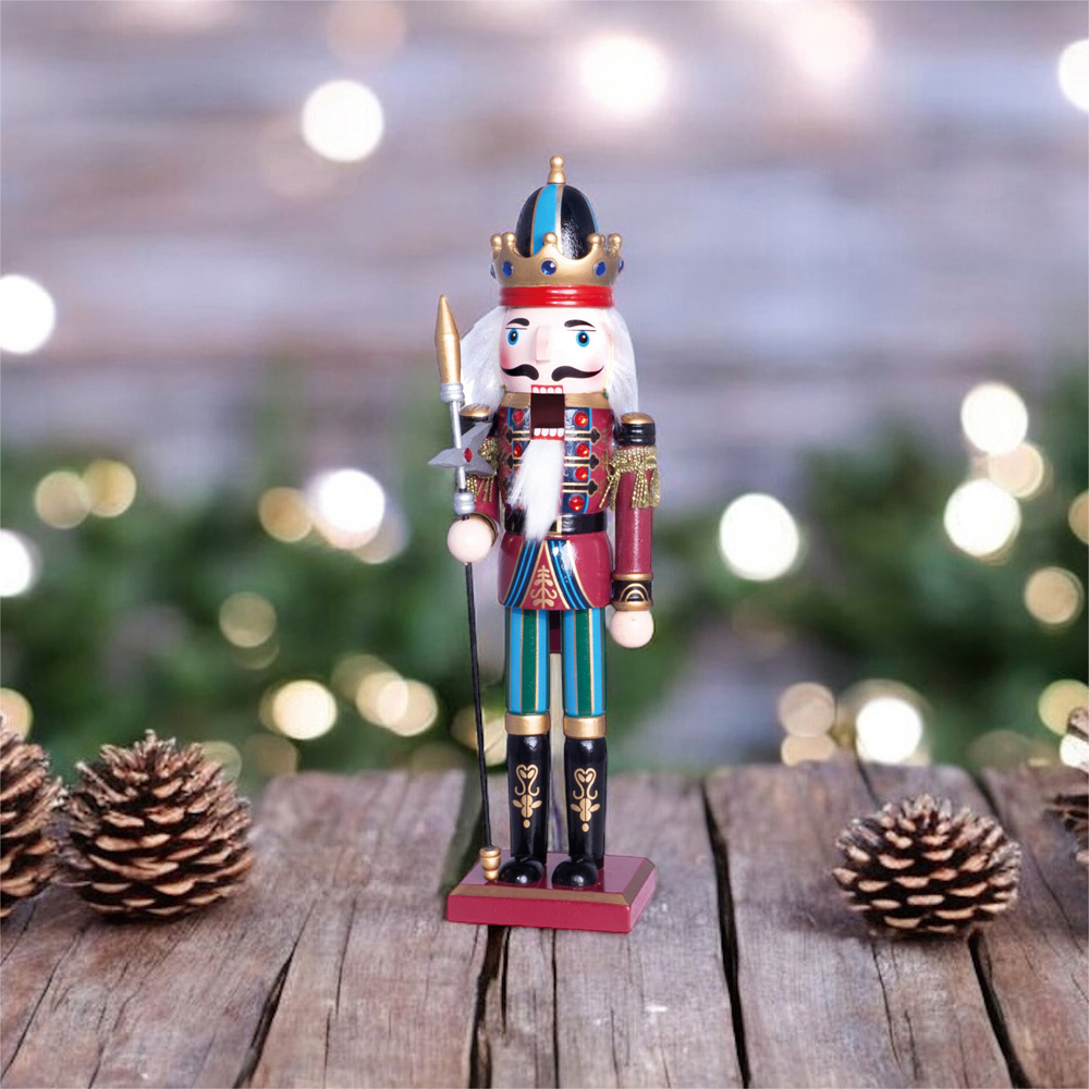 St Helens Red Classic Wooden Nutcracker Soldier 30cm Image 3