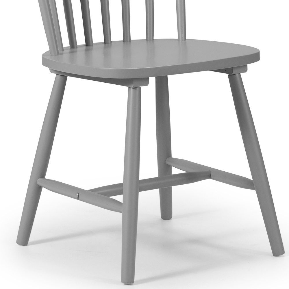 Julian Bowen Torino Set of 4 Grey Chairs Image 6