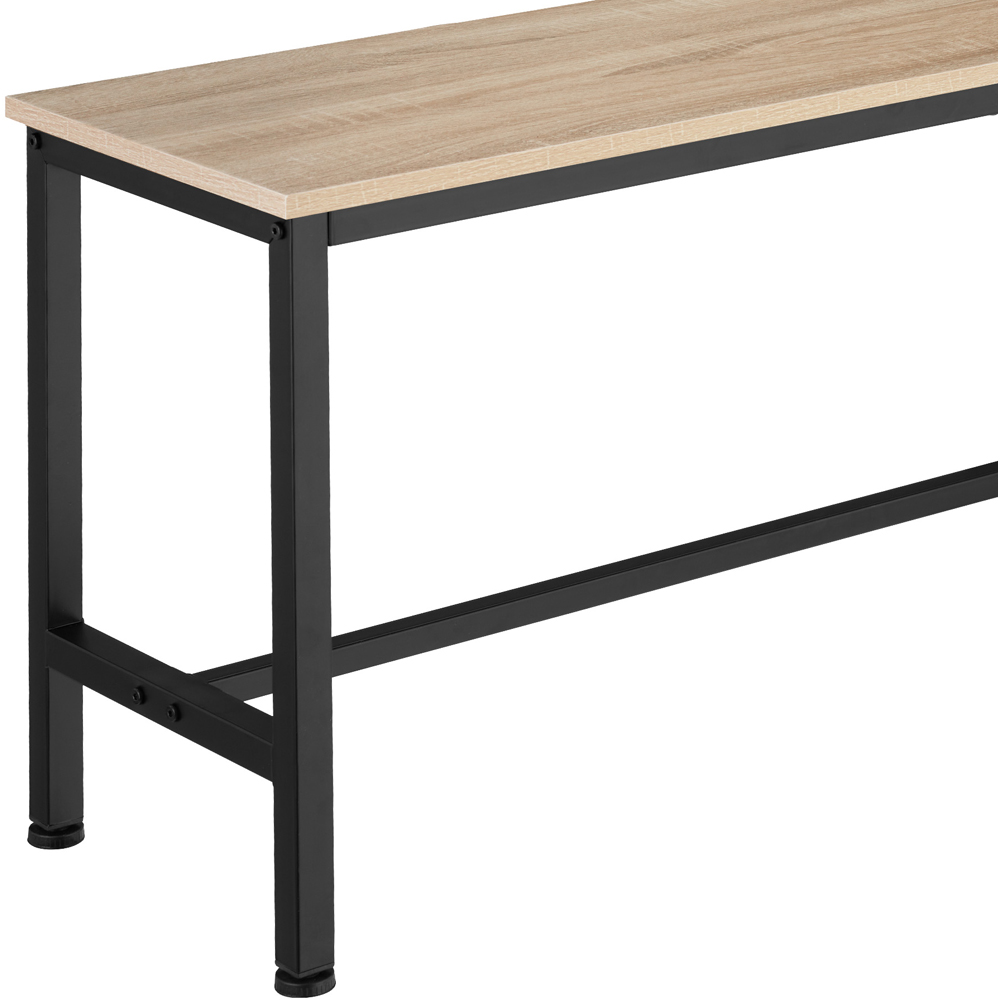 tectake Fairfield Set of 2 Light Wood Oak Sonoma Bench Image 8