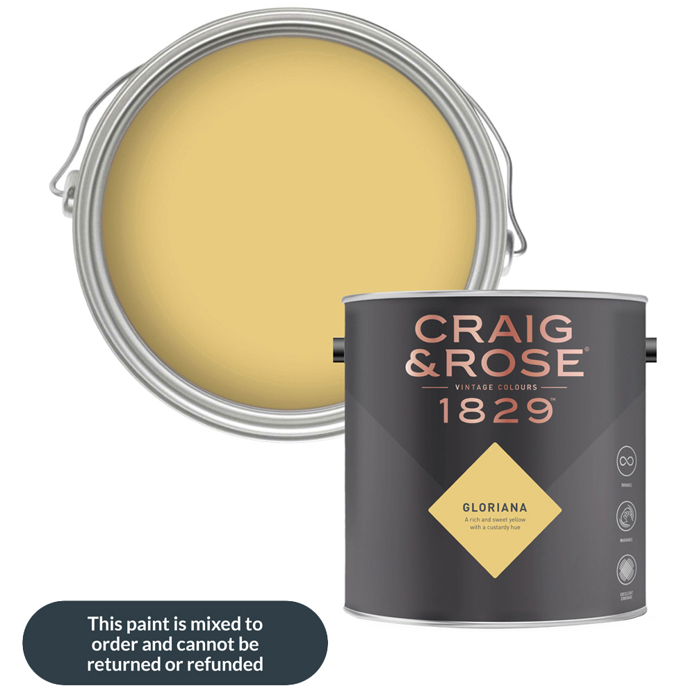 Craig & Rose Walls and Ceilings Gloriana Chalky Emulsion Paint 5L Image 1