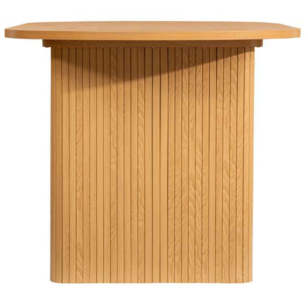 Birlea Axel 4 Seater Oval Fluted Dining Set Brown Image 5