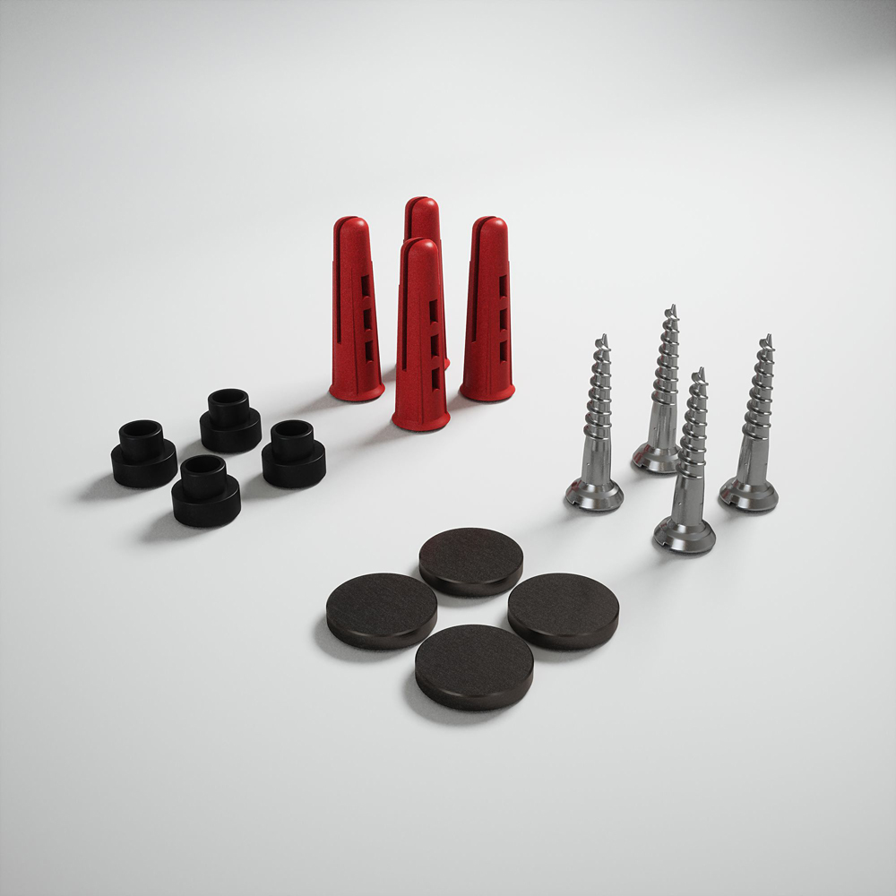 Splashback Crystal Clear Fluted Glass Bathroom Splashback with Bronze Caps 250 x 500mm Image 3