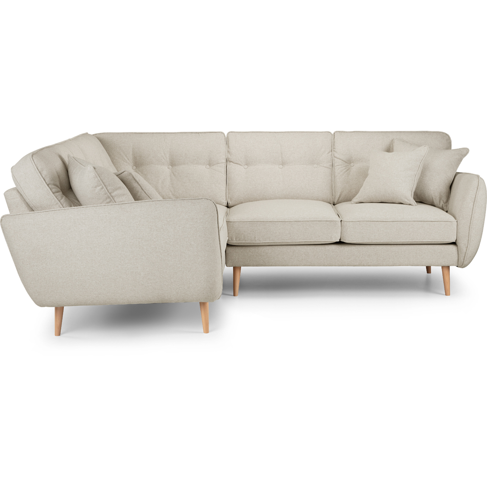 Opry Faro 4 Seater Button Back Linen Right Hand Corner Sofa Image 3