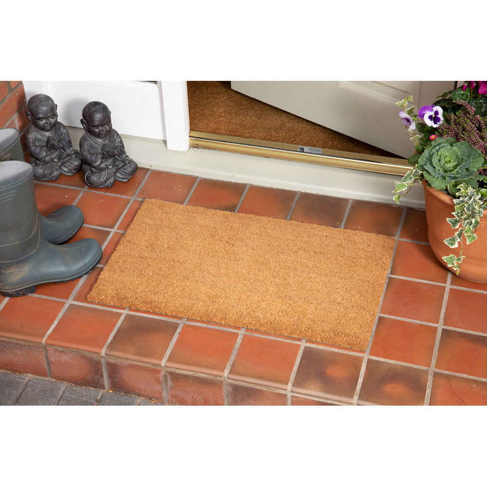 Eselle Astley Plain Natural Coir Door Mat 45 x 75cm Image 2