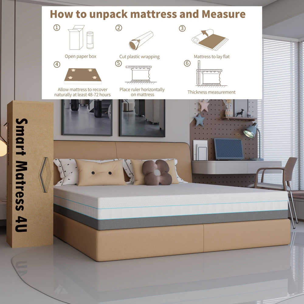 Sliding Wardrobes 4U King Size Smart Hard Foam Pressure Relief Mattress Image 4