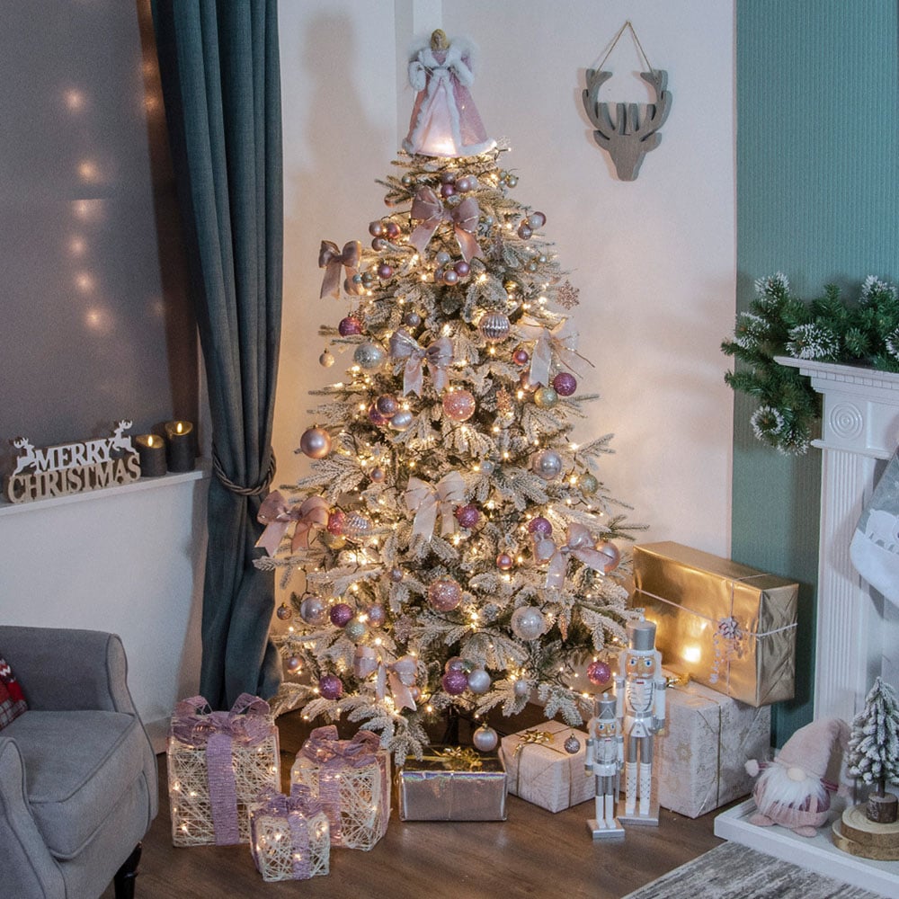 The Christmas Workshop Deluxe Snowy Artificial Xmas Tree 6ft Image 7