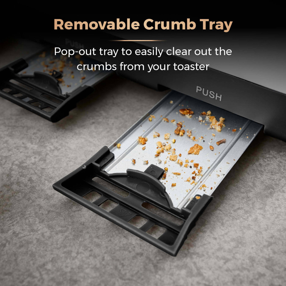 Tower Cavaletto EEJB263 4 Slice Toaster with 1.7L Kettle and 4.3L Manual Air Fryer Set Image 8