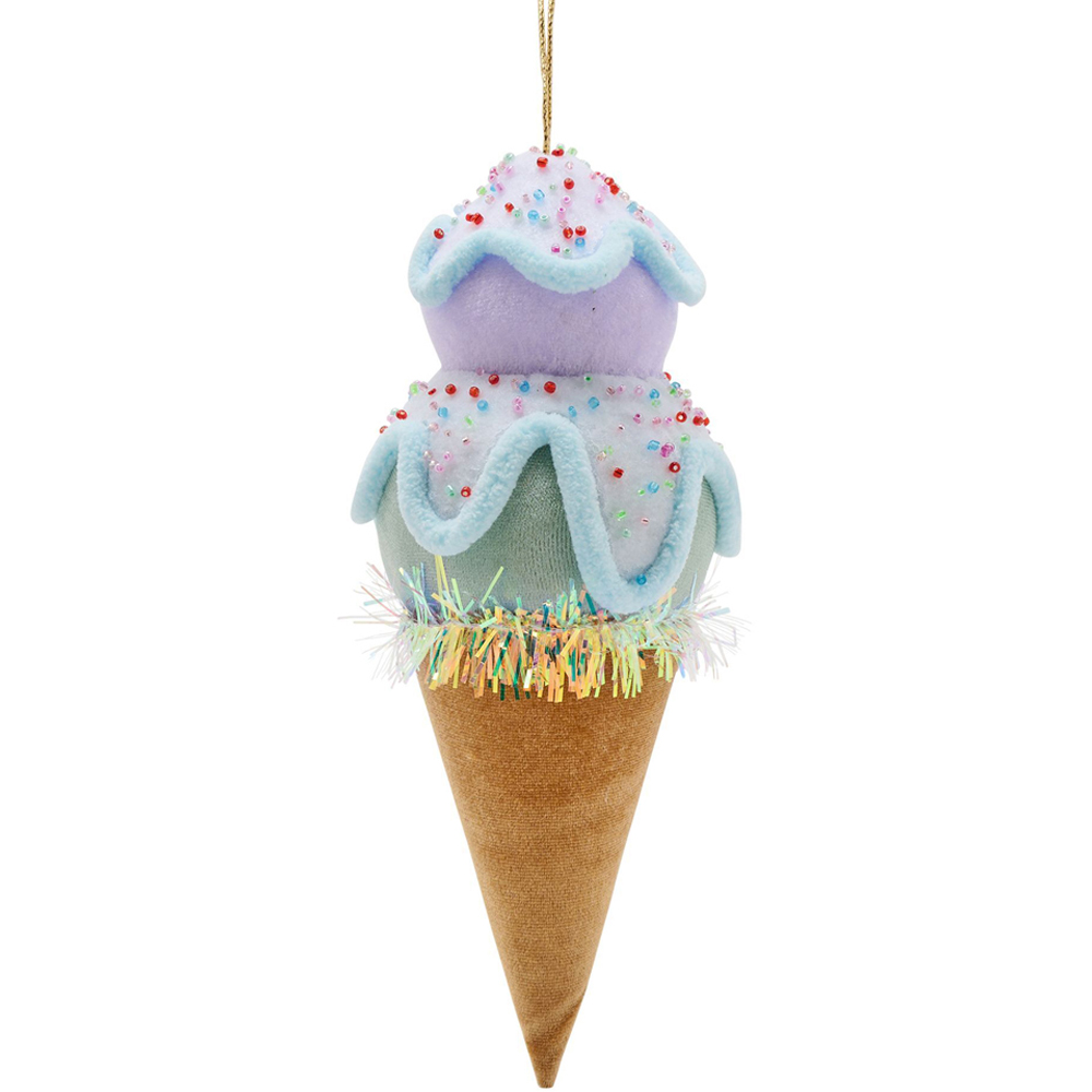 The Christmas Gift Co Ice Cream Hanging Tree Decoration Image 1