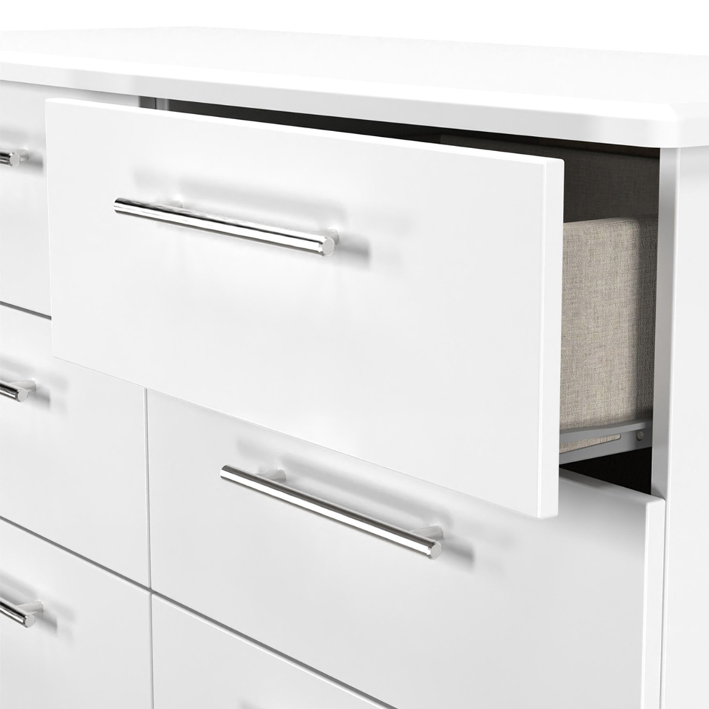 Crowndale Sherwood 6 Drawer Porcelain Matt Chest of Drawers Image 6