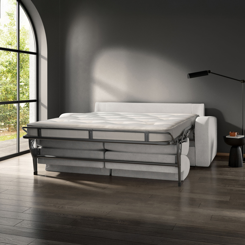 Jay-Be Deco 3 Seater Luxe Velvet Airforce Sofa Bed with e-Sprung Mattress Image 4