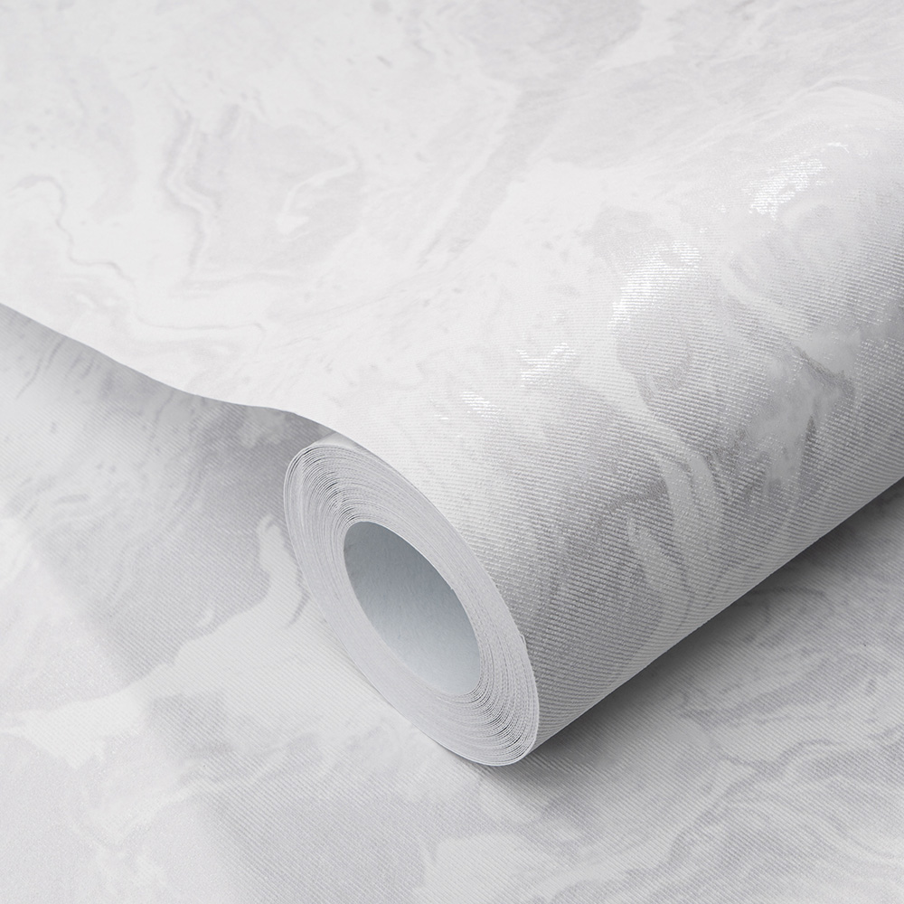 Erismann Fluid Marble Non Woven Grey Wallpaper Image 2